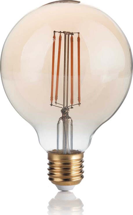 10-Lampadine-Led-Globo-Small-D95-E27-4-Watt-2200-K-Dimm-300-Lm-Vintage-Ambra