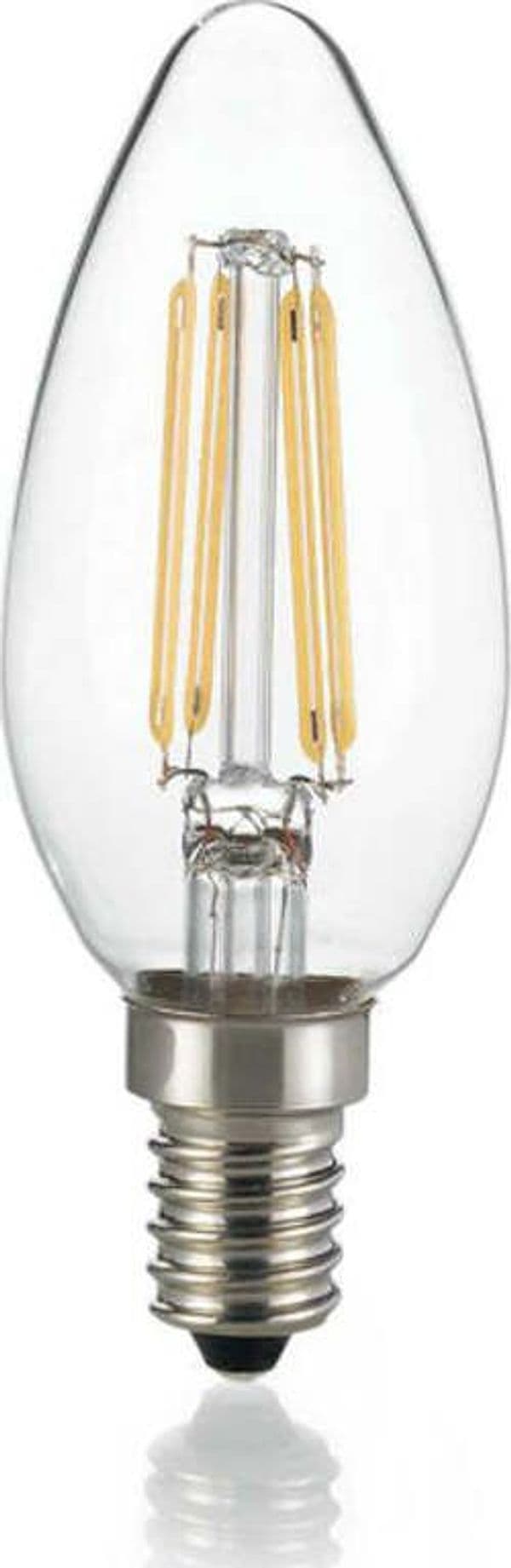 10-Lampadine-Led-Oliva-E14-4-Watt-3000K-430-Lm-Cri-90-Trasparente