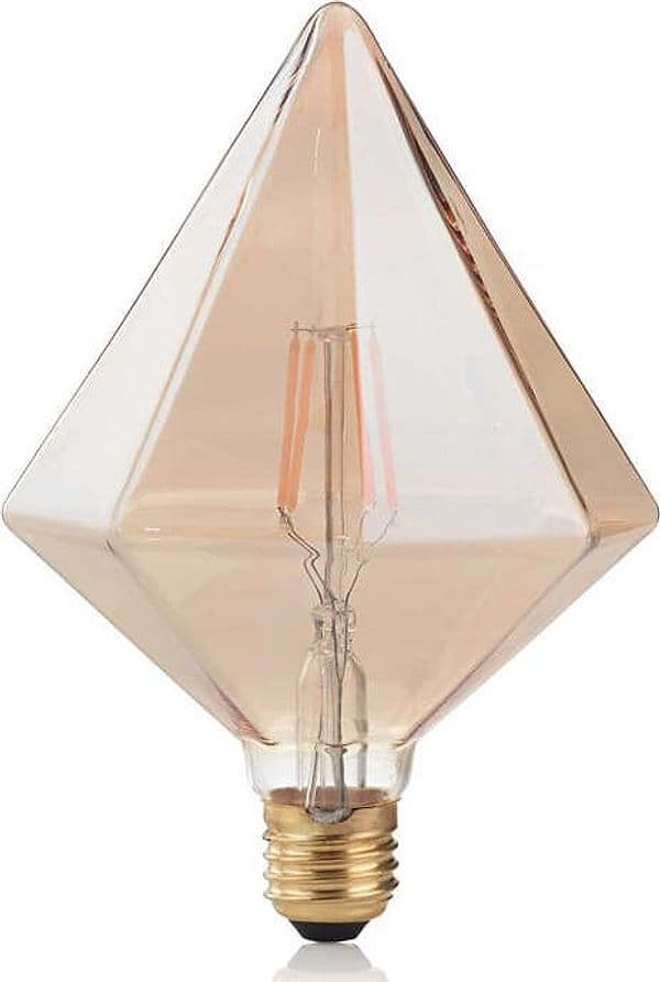 10-Lampadine-Led-Pyramid-E27-4-Watt-2200-K-380-Lm-Vintage-Ambra