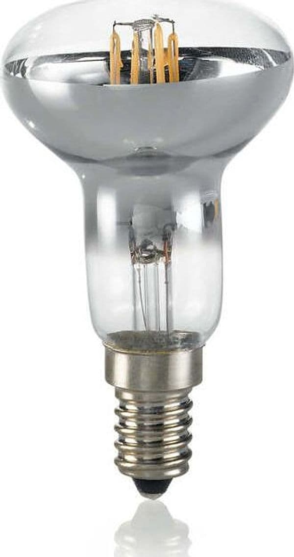 10-Lampadine-Led-Spot-E14-4-Watt-4000-K-430-Lm-Trasparente-Cromo