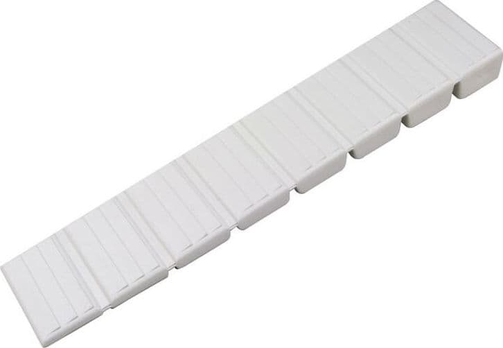 10-PEZZI---CUNEI-LIVELLANTI-PER-MOBILI-20x100MM---IN-PLASTICA-COLORE-BIANCO
