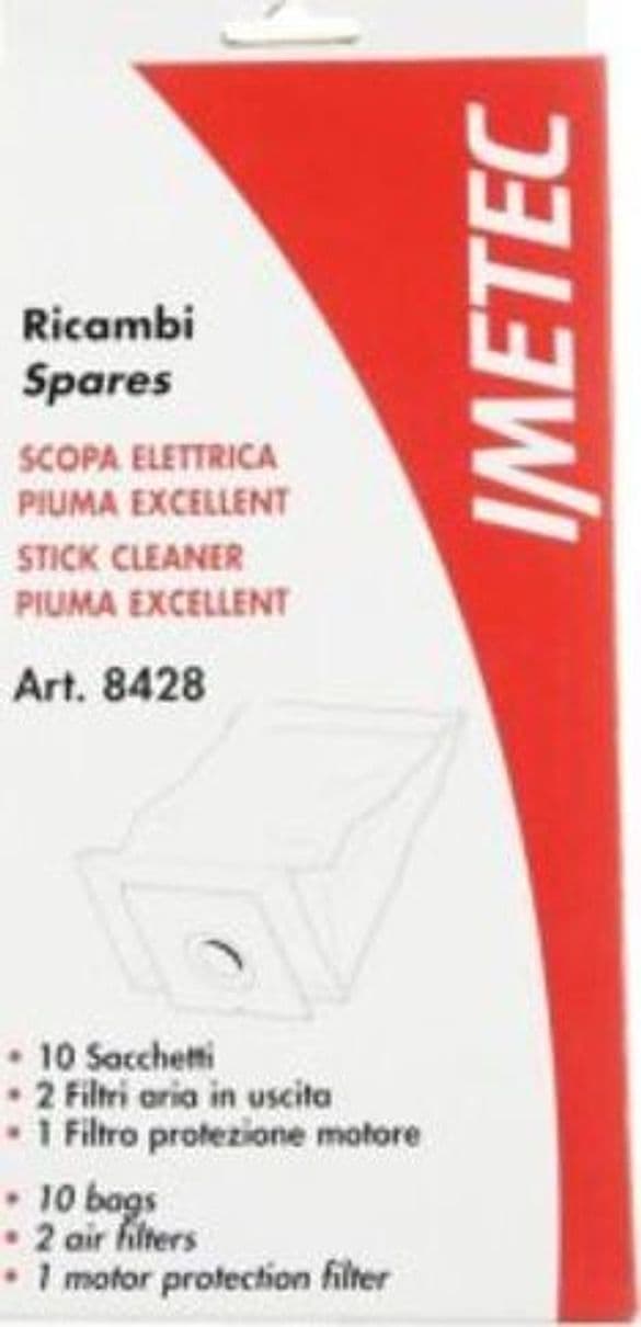 10-Sacchetti-Carta-con-3-Filtri-per-Piuma-Excellent-B6501,-B6504