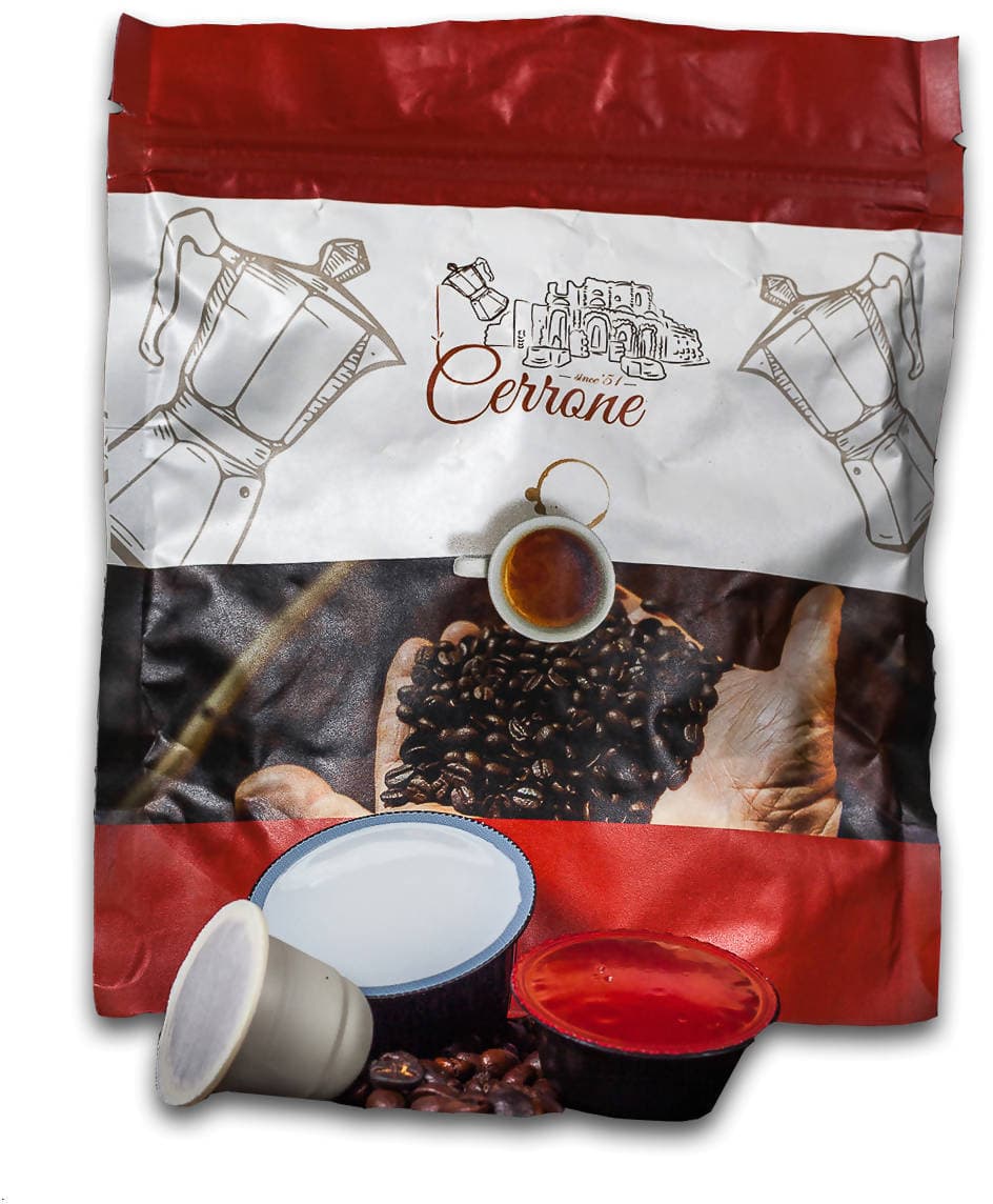 100 Capsule Caffè compatibili Nespresso Miscela Forte 100% Robusta Caffe Cerrone Since '51 box 100pz in Capsule di caffè compatibili Nespresso Caffè Cerrone - Santa Maria Capua Vetere, commercioVirtuoso.it