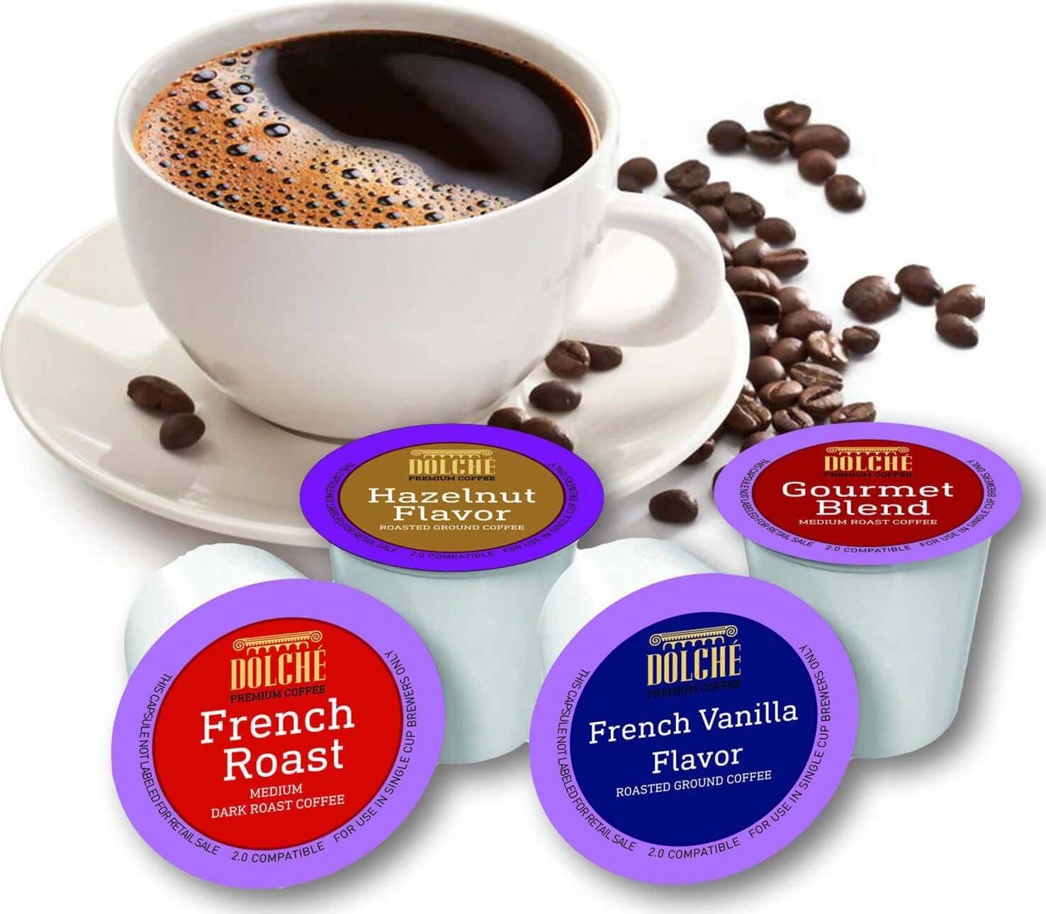 100 Capsule per Caffè Americano Cialde compatibili Keurig K-cup 2.0 Box Degustazione Caffè Americano 4 Varietà DOLCHÉ Capsule di caffè Americano Dolché Premium Coffee - Molfetta, Commerciovirtuoso.it