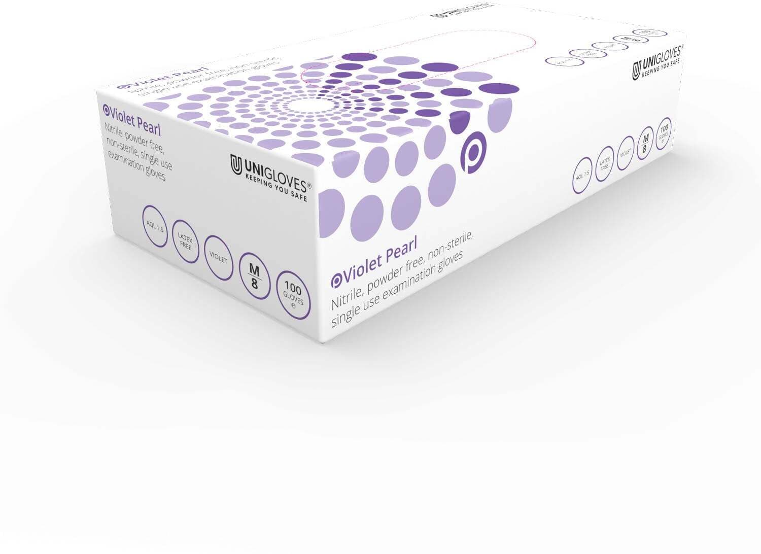 100 Guanti Nitrile Viola Senza Polvere Estetista Parrucchiera Medico Cucina IVA Agevolata 5% Latex Free Unigloves in Monouso Dresswork - Como, commercioVirtuoso.it