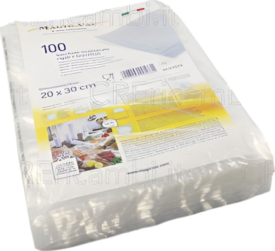 100-Sacchetti-Sottovuoto-in-Multistrato-per-Alimenti,-20-x-30-cm