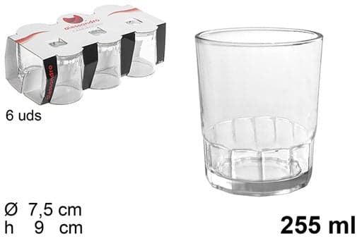 Set 6 Bicchieri di Vetro Candanchu 255ml in Calici da acqua Save The Money - Rimini, commercioVirtuoso.it