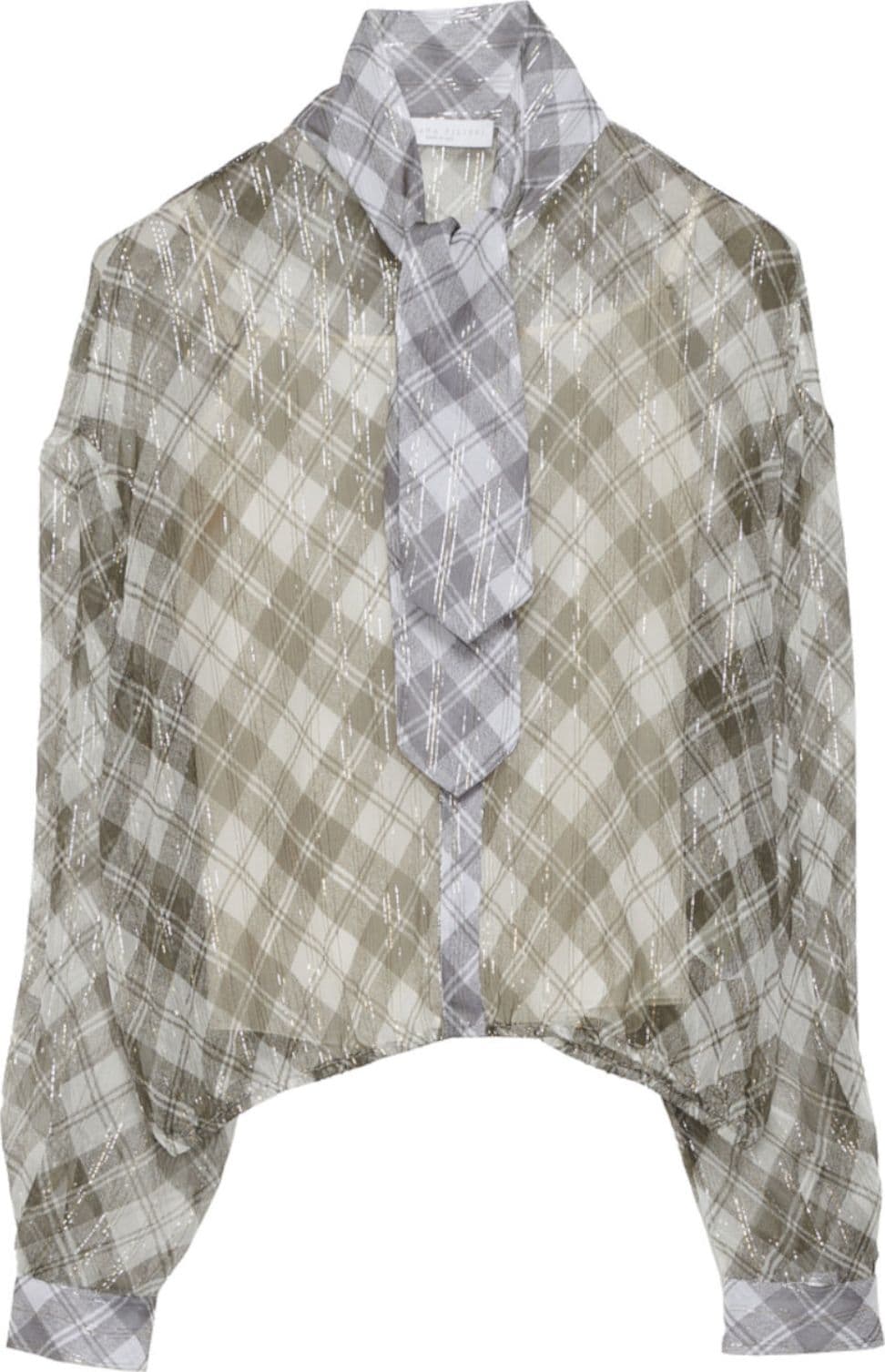Fabiana Filippi Camicie Grigio/verde/bianco da donna in Bluse e camicie Drestige - Casamassima, commercioVirtuoso.it