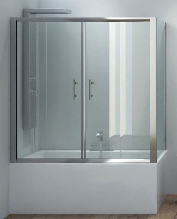 Sopra Vasca 2 ante scorrevolI cristallo trasparente spessore 6mm h148 in Box doccia StileBagno - Roma, commercioVirtuoso.it