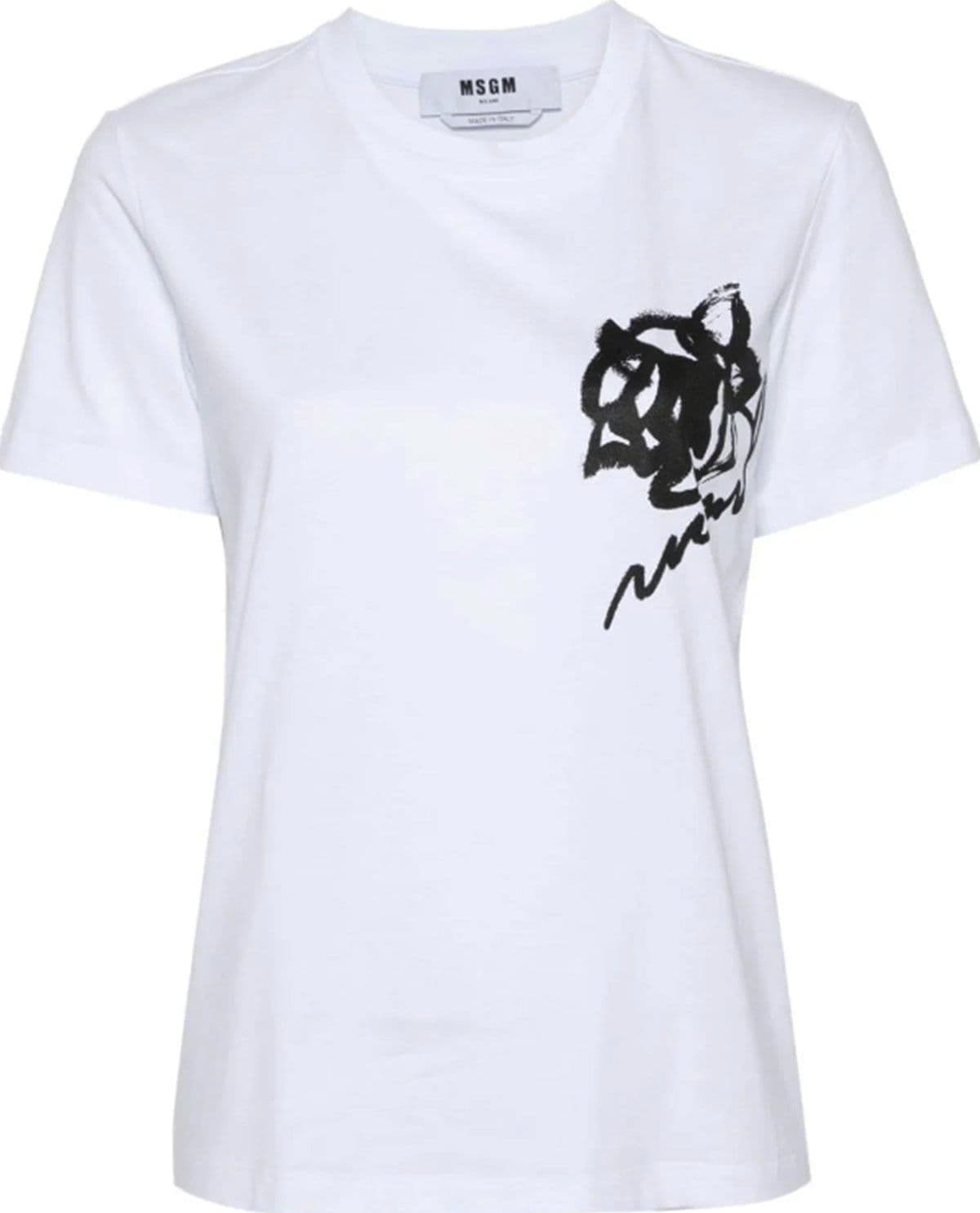 MSGM T-shirt e Polo Bianco da donna in Polo Drestige - Casamassima, commercioVirtuoso.it