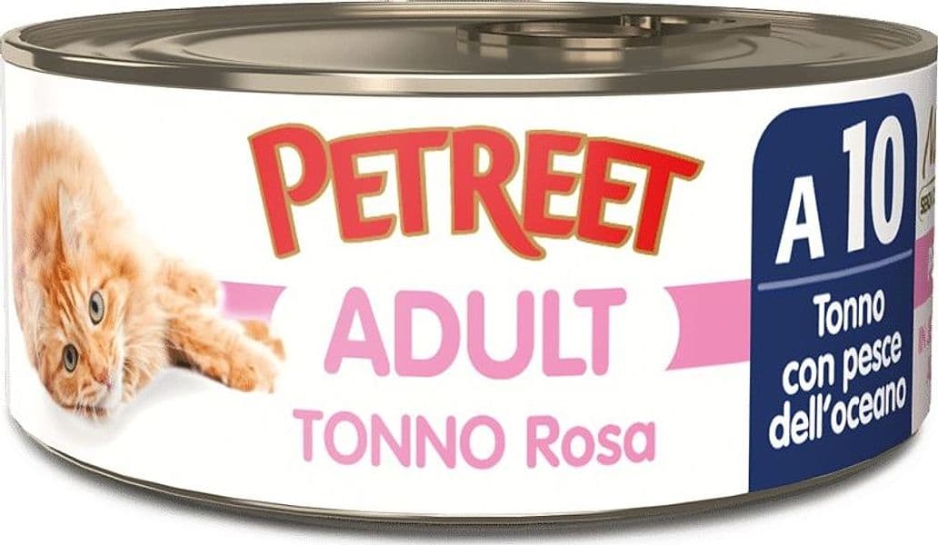 Petreet Cat Adult Tonno Rosa con Pesce dell'Oceano 70gr in Tonno 101 Market - Poggibonsi, commercioVirtuoso.it