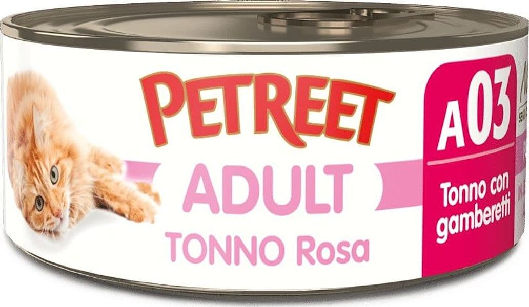 Petreet Cat Adult Tonno Rosa con Gamberetti 70gr in Tonno 101 Market - Poggibonsi, commercioVirtuoso.it