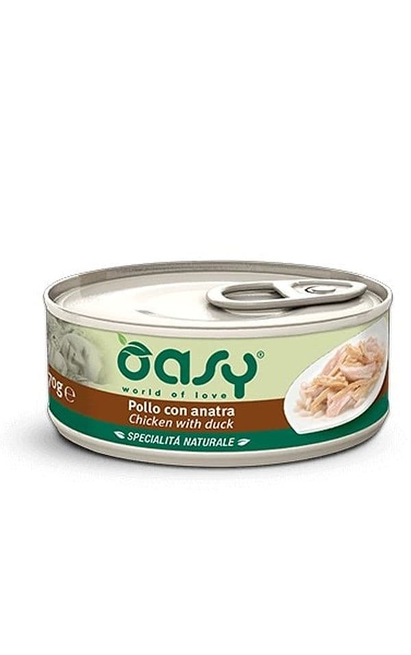 Oasy Gatti Specialità Naturale Pollo con Anatra Scatoletta 70gr in Umido 101 Market - Poggibonsi, commercioVirtuoso.it