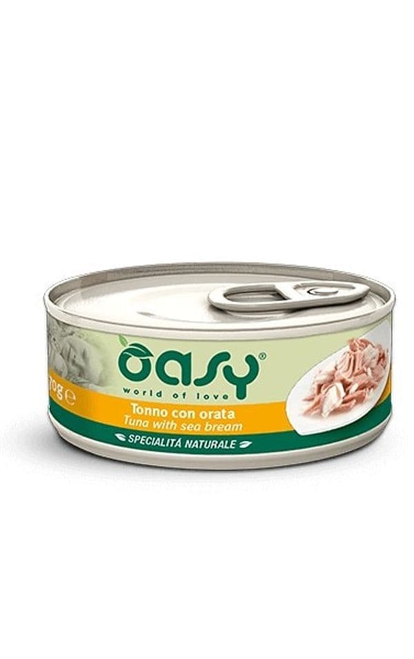 Oasy Gatti Specialità Naturale Tonno con Orata Scatoletta 70gr in Umido 101 Market - Poggibonsi, commercioVirtuoso.it