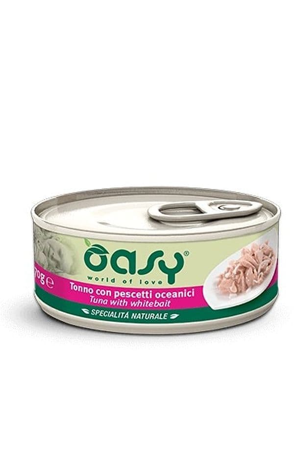 Oasy Gatti Specialità Naturale Tonno con Pescetti Oceanici Scatoletta 70gr in Umido 101 Market - Poggibonsi, commercioVirtuoso.it