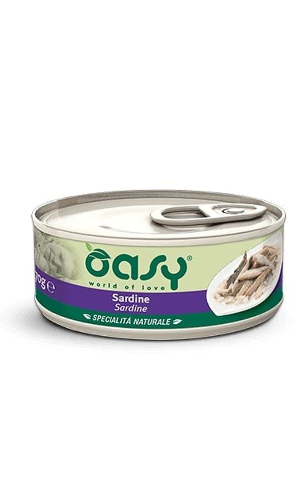 Oasy Gatti Specialità Naturale Sardine Scatoletta 70gr in Umido 101 Market - Poggibonsi, commercioVirtuoso.it