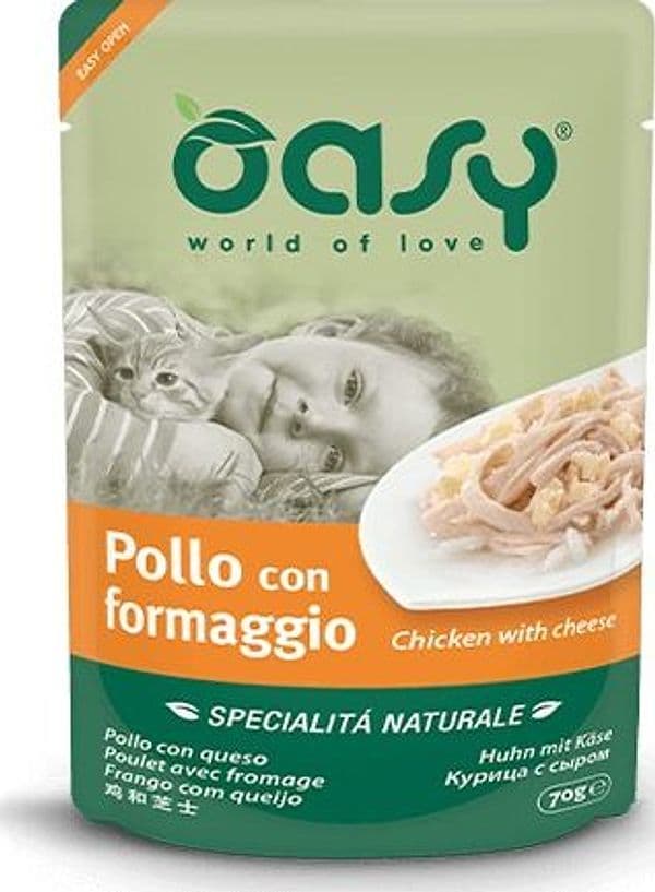 Oasy Specialità Naturale Gatti Pollo con Formaggio Busta 70gr in Umido 101 Market - Poggibonsi, commercioVirtuoso.it