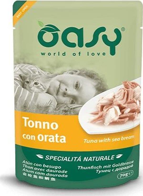 Oasy Specialità Naturale Gatti Tonno con Orata Busta 70gr in Umido 101 Market - Poggibonsi, commercioVirtuoso.it