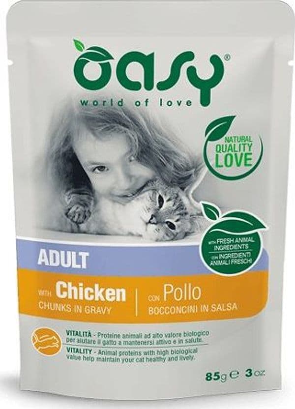 Oasy Adult Bocconcini in Salsa Gatti Pollo Busta 85gr in Umido 101 Market - Poggibonsi, commercioVirtuoso.it