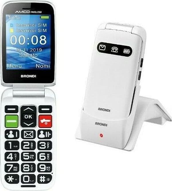 cellulare clamshell brondi dual sim bianco metal in Cellulari e Smartphone Tropposmart.it - Genova, commercioVirtuoso.it