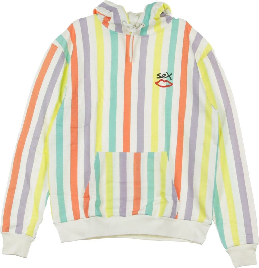SEX SKATEBOARDS Felpa Leggera Cappuccio Uomo Slater Hoody Pastel Stripe da uomo in Felpe con cappuccio Drestige - Casamassima, commercioVirtuoso.it