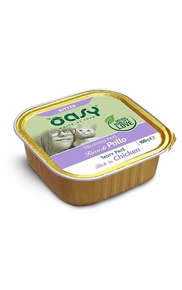 Oasy Gattini Delizioso Paté Pollo Vaschetta 100gr in Umido 101 Market - Poggibonsi, commercioVirtuoso.it