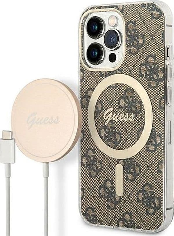 cover guess + caricabatterie magsafe iphone 13 pro max brown in Calzini per cellulare Tropposmart.it - Genova, commercioVirtuoso.it