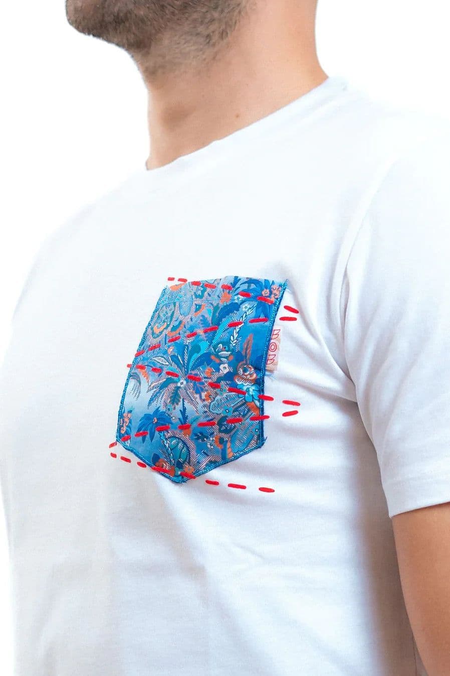 Bob T-shirt uomo in cotone con taschino in T-shirt Broadway Red - Barletta, commercioVirtuoso.it