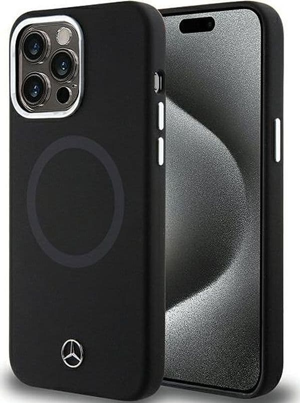cover mercedes iphone 15 pro nera compatibile magsafe system in Custodie basic Tropposmart.it - Genova, commercioVirtuoso.it
