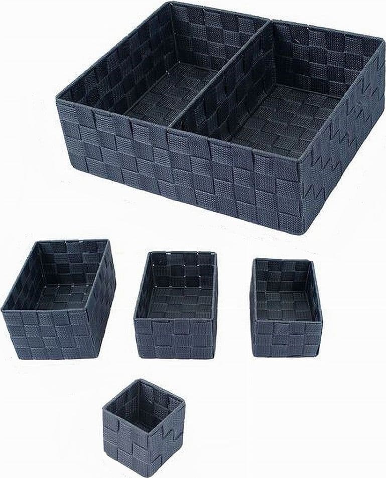 11 PZ SCATOLE TESSUTO COMPONIBILI ORGANIZER BAGNO ARMADI CASSETTI SCAFFALI 79080 in Organizer per cassetti Trade Shop italia - Napoli, commercioVirtuoso.it