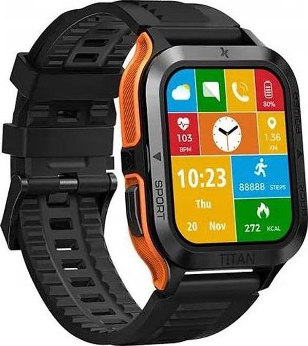 orologio maxcom fw65 titan pro orange ip 69 ampio display a colori da 1,7 hd, pressione arteriosa e risposte alle chiamate, noti in Smartwatch Tropposmart.it - Genova, commercioVirtuoso.it