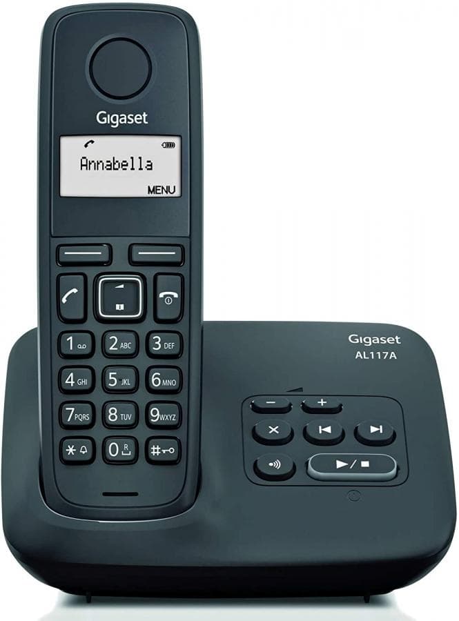 cordless gigaset AL117 A con segreteria telefonica nero in Telefoni analogici Tropposmart.it - Genova, commercioVirtuoso.it