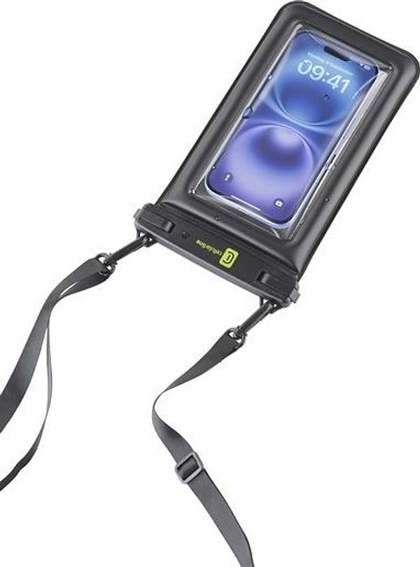 custodia waterproof sino a 6,7 ipx8 nera con laccio da collo resistente sino a 20mt galleggiante in Custodie a tracolla e cordini Tropposmart.it - Genova, commercioVirtuoso.it