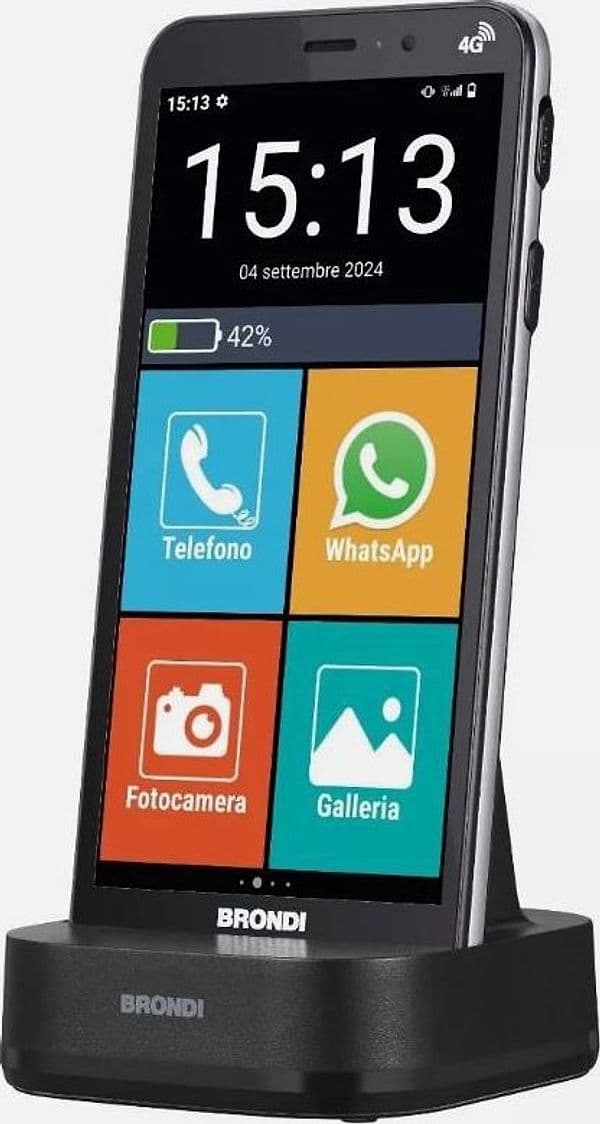 brondi amico SmartphoneVero 4g doppia fotocamera 5mp+5mp display da 5,7 android 12 braccialetto sos non incluso in confezione. c in Cellulari e Smartphone Tropposmart.it - Genova, commercioVirtuoso.it