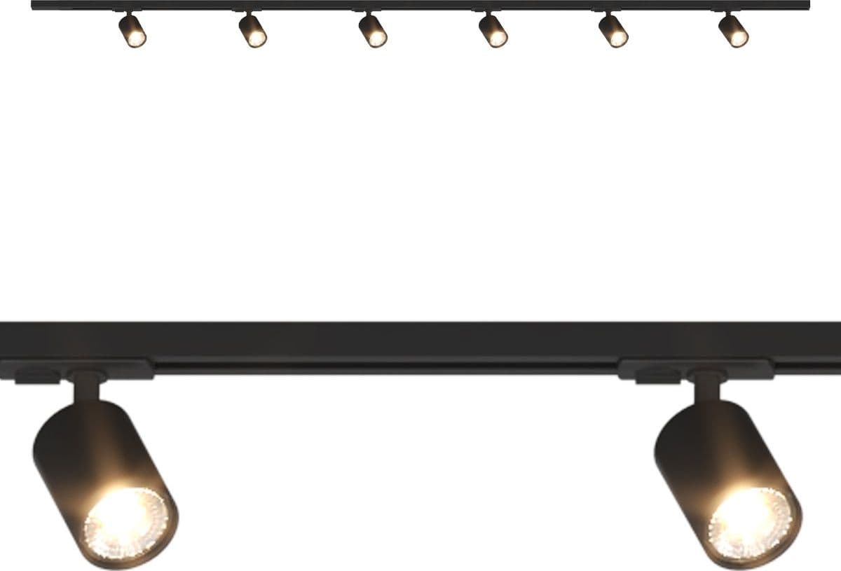 Binario Top Light MONO YARIKIT 200 NE GU10 LED lampada soffitto faretti spot orientabili moderno in Faretti da soffitto Lampadari Bartalini - Colle di Val d’Elsa, commercioVirtuoso.it
