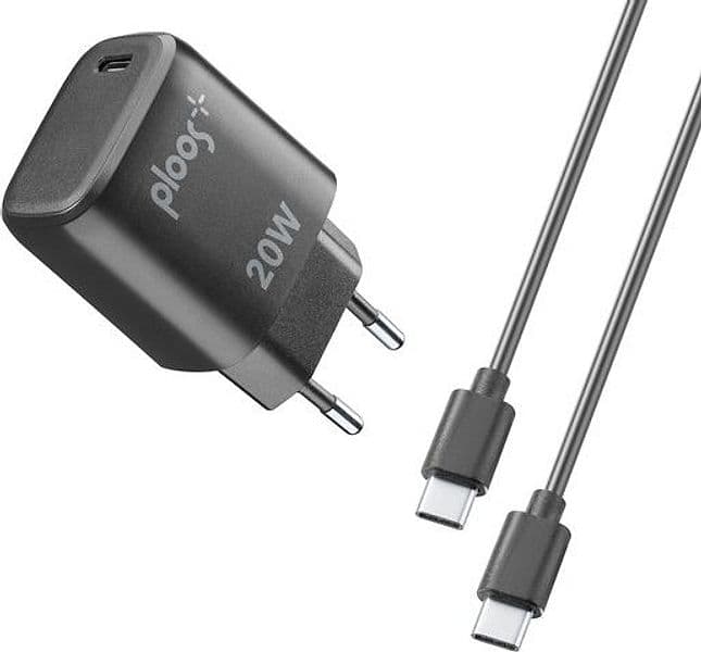 caricabatterie 20w usb-c + cavo usb-c nero in Caricabatterie da muro Tropposmart.it - Genova, commercioVirtuoso.it
