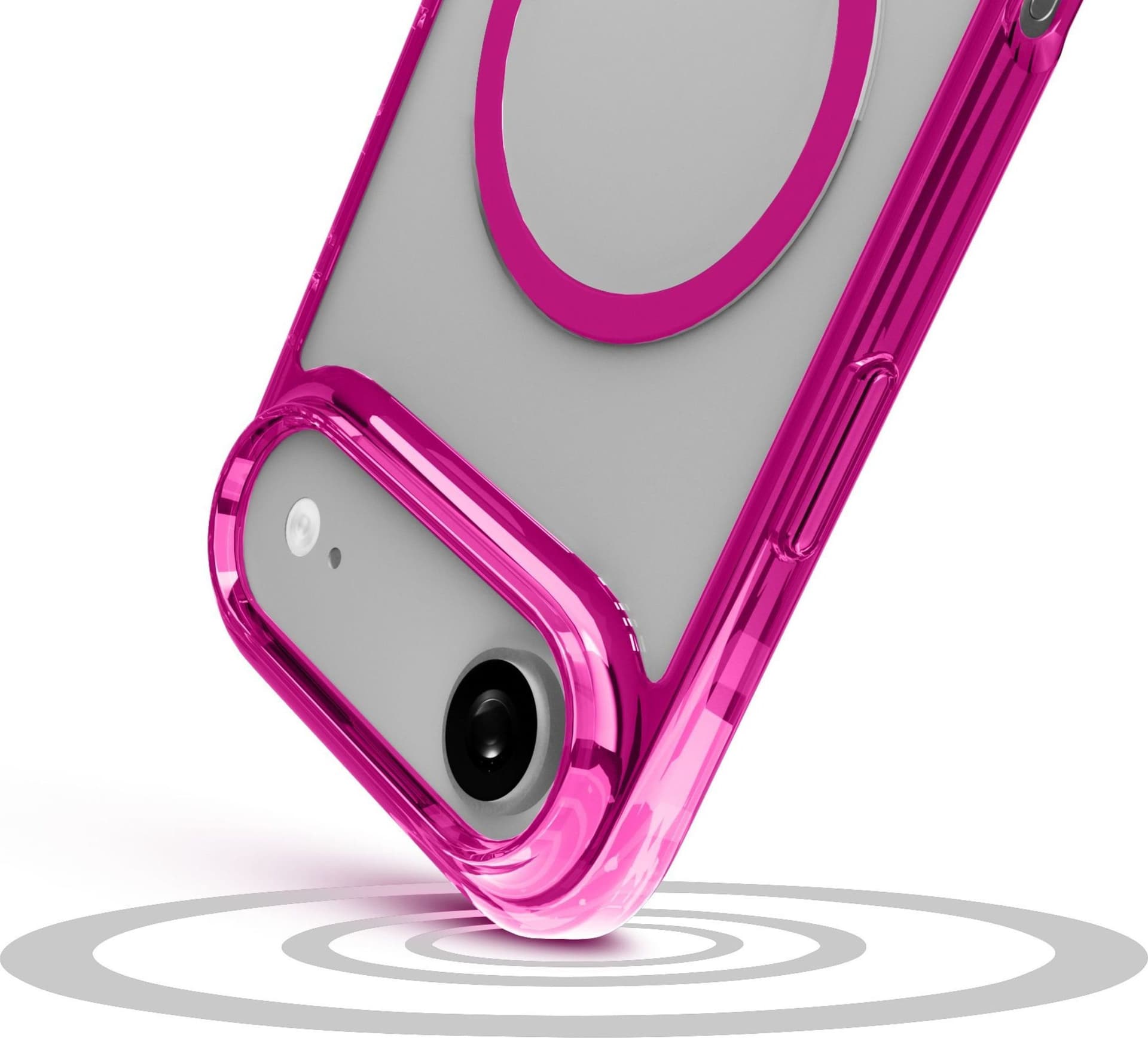 cover iphone 17 AIR rosa -trasparente magsafe in Custodie basic Tropposmart.it - Genova, commercioVirtuoso.it