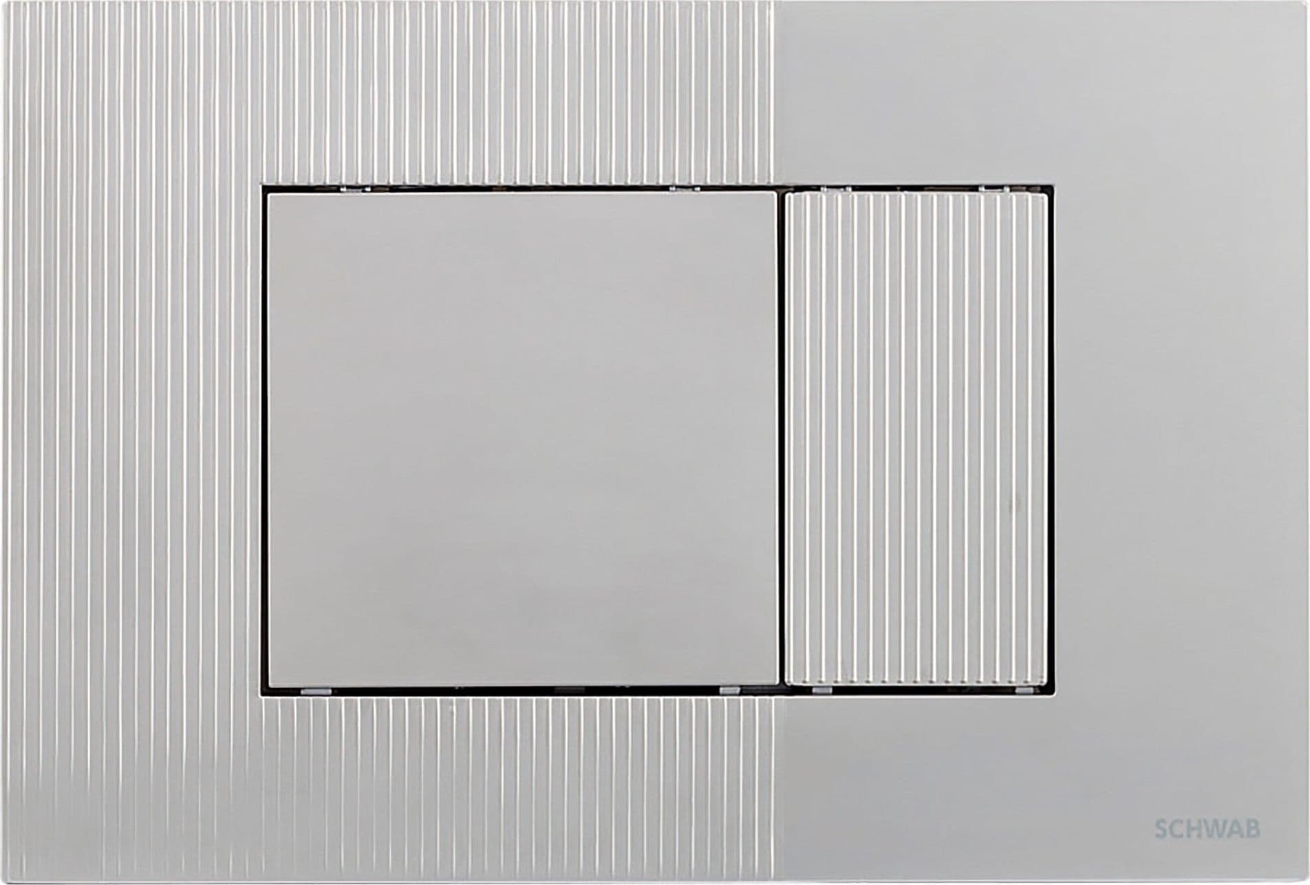 Pulsantiera argento per wc cassetta di scarico Schwab Metis in Placche combinate interruttori e prese Mondialshop - Parabiago, commercioVirtuoso.it