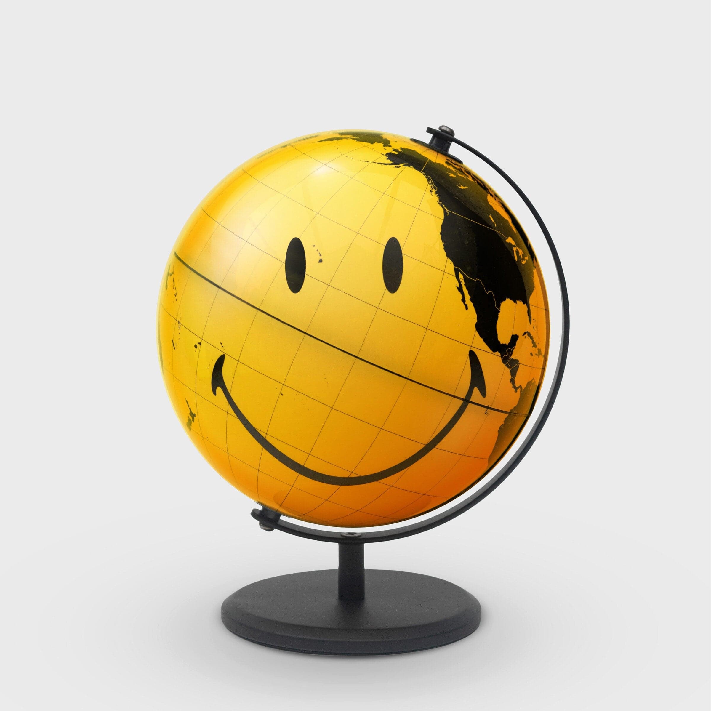 Mappamondo "Smiley" â?" Globo girevole da scrivania giallo con faccina sorridente in Autocategorizzazione Più Di Più Ideas - Casalnuovo di Napoli, commercioVirtuoso.it