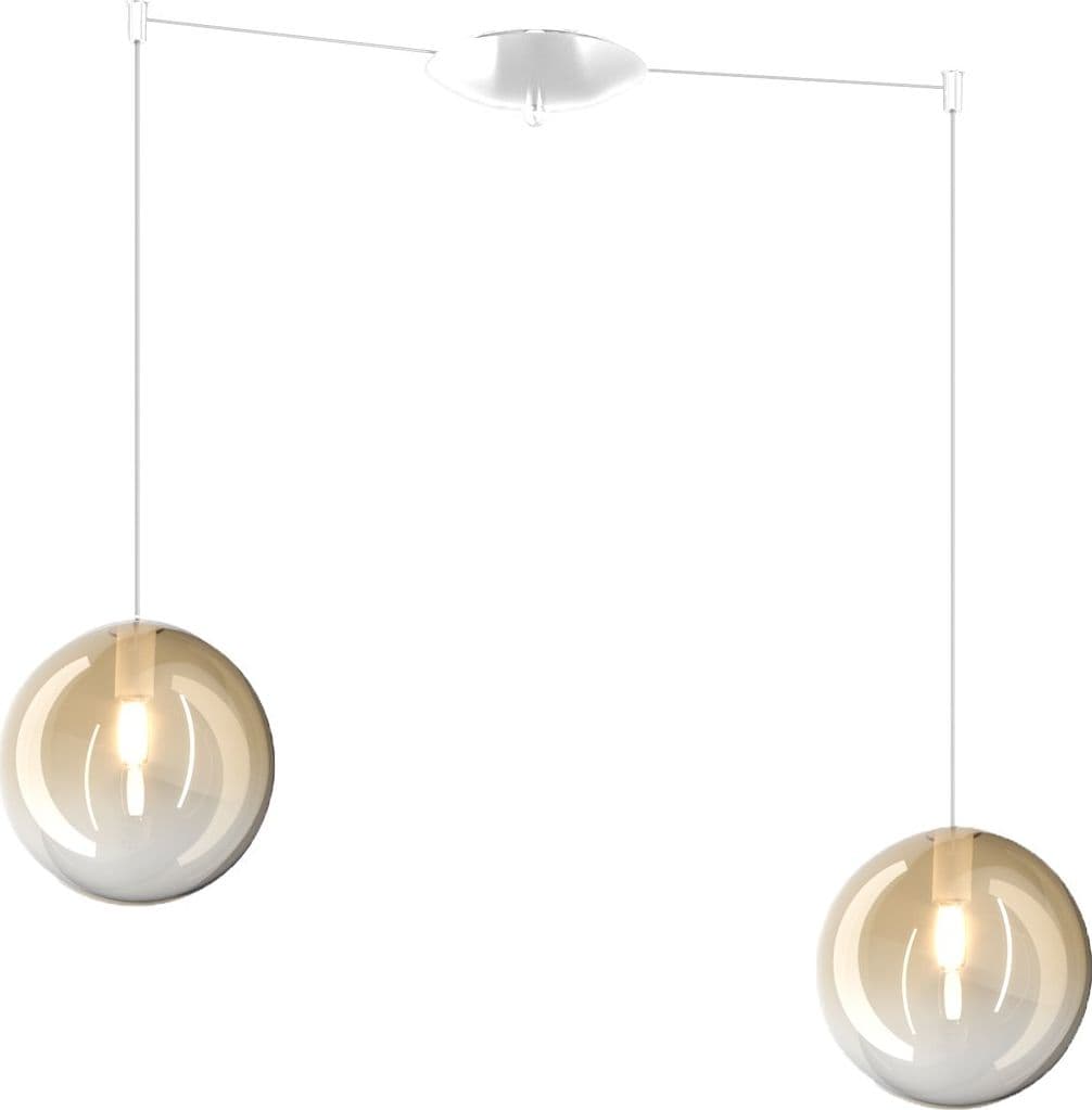 Lampadario Top Light ECLIPSE 1184 BI S2 S AM G9 LED vetro sfera ambra in Lampade a sospensione Lampadari Bartalini - Colle di Val d’Elsa, commercioVirtuoso.it