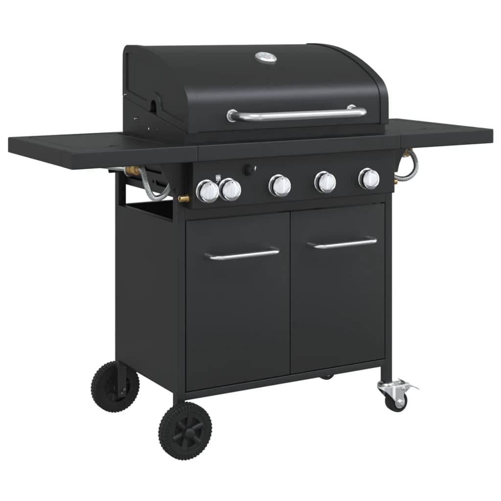 Griglia Barbecue a Gas con 5 Bruciatori Nero in Acciaio Verniciato a Polvere in Barbecue a gas Esplodia - Napoli, commercioVirtuoso.it