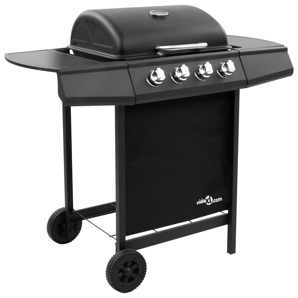 Griglia Barbecue a Gas con 4 Bruciatori Nera in Barbecue a gas Esplodia - Napoli, commercioVirtuoso.it