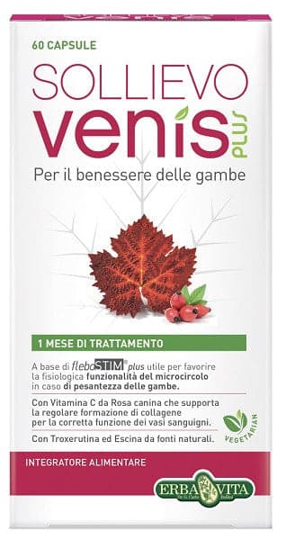 Sollievo venis plus benessere gambe 60 capsule in Multivitamine e minerali Clubfarma - Melilli, commercioVirtuoso.it