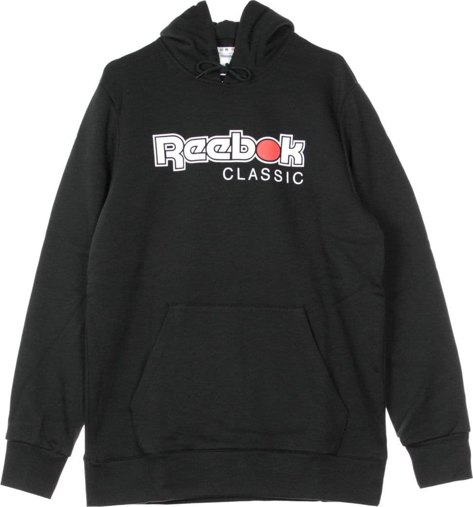 REEBOK Felpa Cappuccio Uomo Classics International Red Button Hoodie Black da uomo in Felpe senza cappuccio Drestige - Casamassima, commercioVirtuoso.it