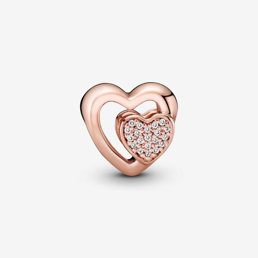 Pandora Charm con cuori e pavé in Bead Charm Alba Gioielli - Casoria, commercioVirtuoso.it