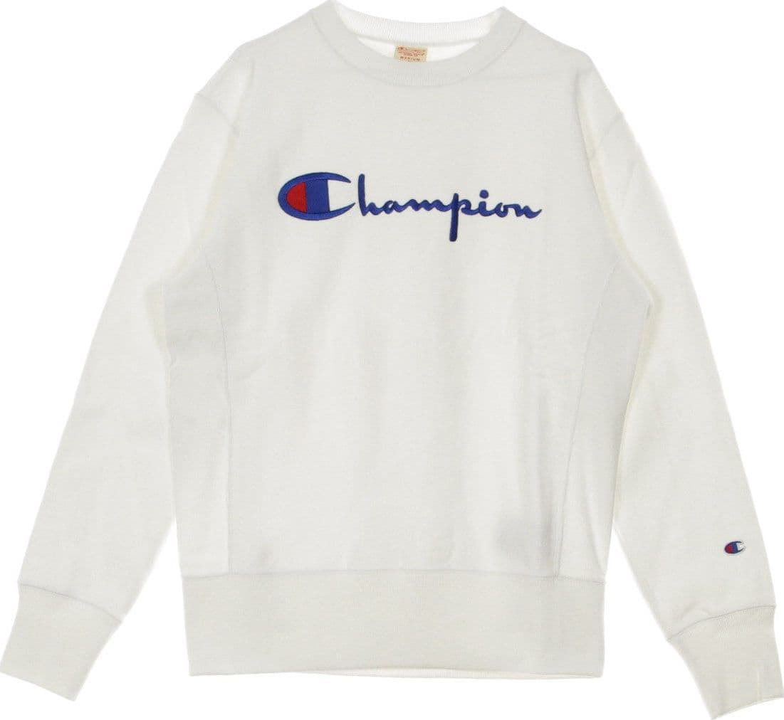 CHAMPION Felpa Girocollo Uomo Reverse Weave Big Logo White da uomo in Felpe senza cappuccio Drestige - Casamassima, commercioVirtuoso.it