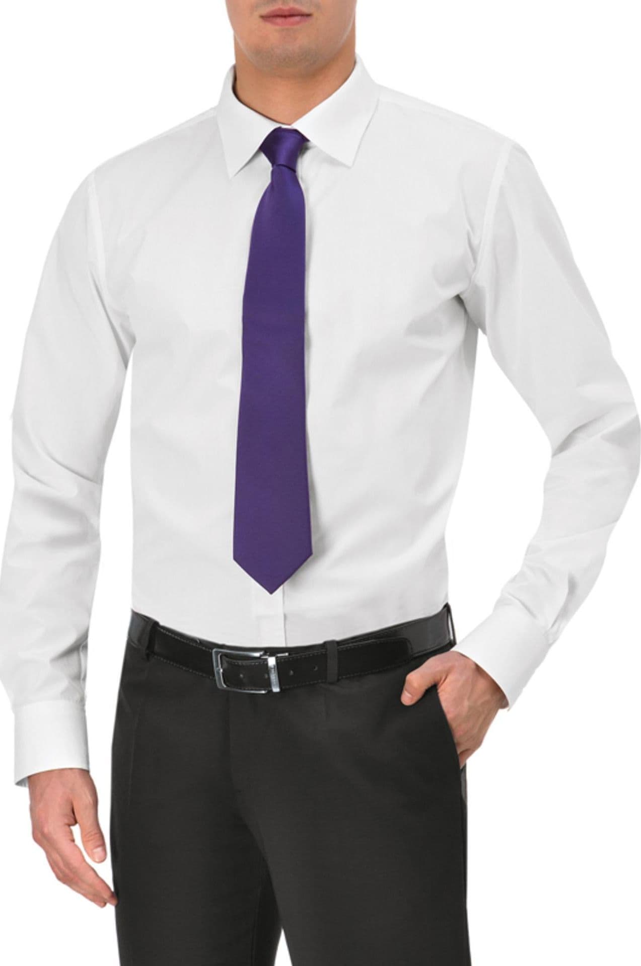 Camicia Prince Bianco Camicia Uomo Manica Lunga Cameriere Reception Acconciature Stiro Facile