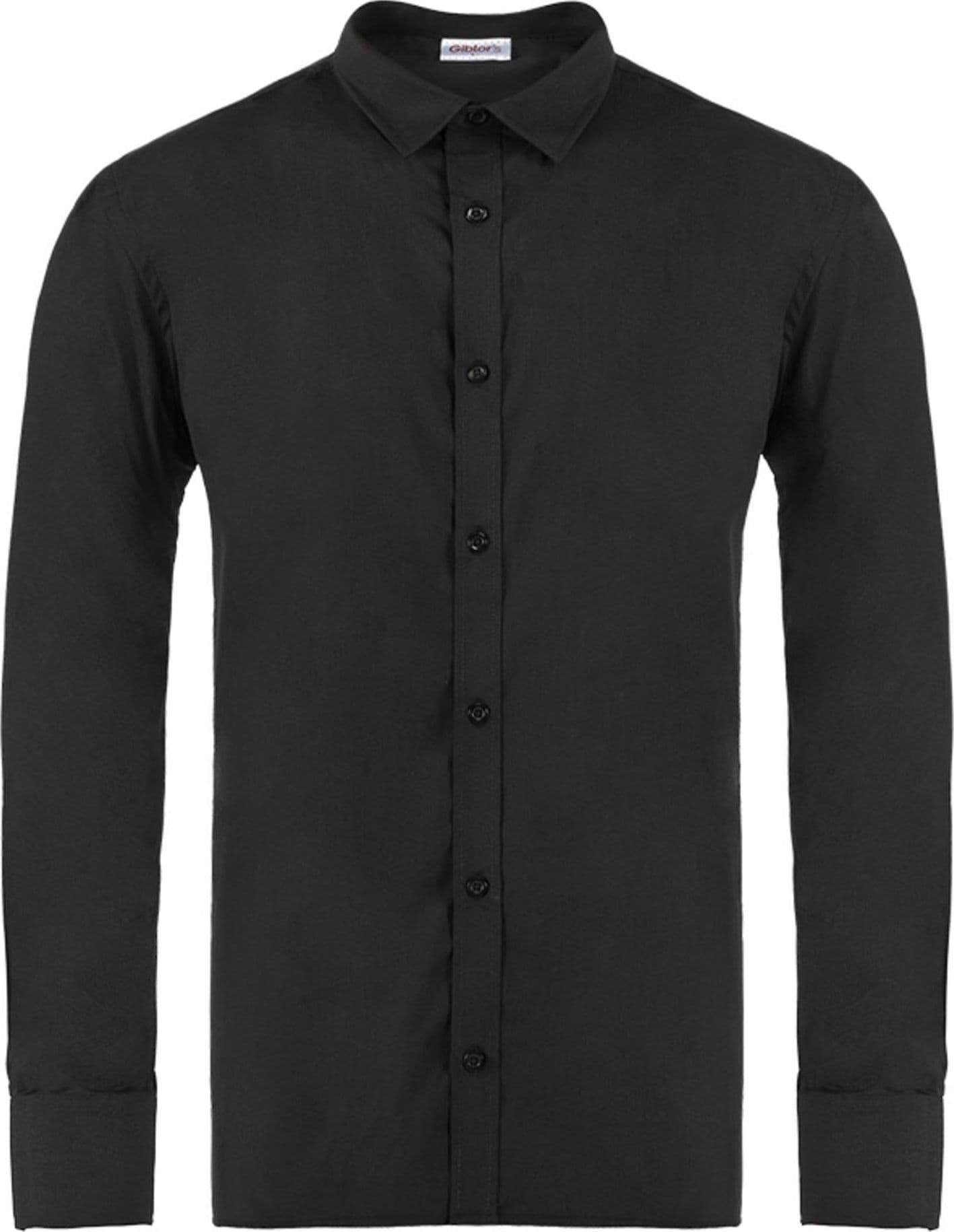 Camicia Prince Nero Camicia Uomo Cameriere Reception Acconciature Stiro Facile