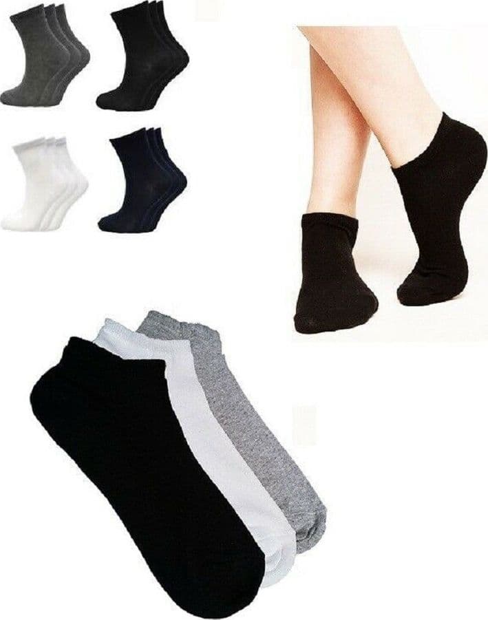 12 Paia Fantasmini Uomo Calze Calzini In Cotone Nero Bianco Tg 40/46 Fantasmino Moda/Uomo/Abbigliamento/Calzini e calze/Calzini/Calzini Trade Shop italia - Napoli, Commerciovirtuoso.it