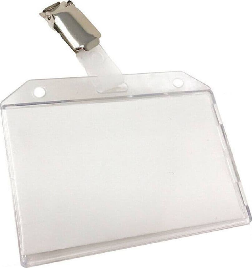 12 Porta Badge In Plastica Rigida Trasparente Con Clip Portabiglietti 90x55 Mm Casa, arredamento e bricolage > Prodotti per Ufficio > Portadocumenti Trade Shop italia - Napoli, Commerciovirtuoso.it